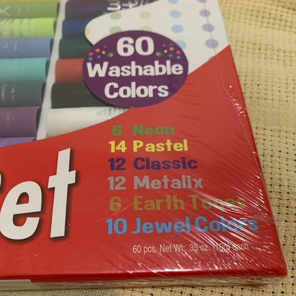 NWT Kwik Stix Solid Tempera Paint Sticks - Master Art Set 60 Washable Colors - Picture 9 of 9